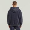 Washed Loose Full Zip Hoodie Washed Loose Full Zip Hoodie