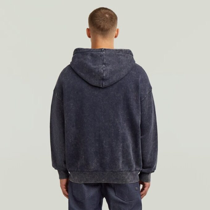 Washed Loose Full Zip Hoodie Washed Loose Full Zip Hoodie