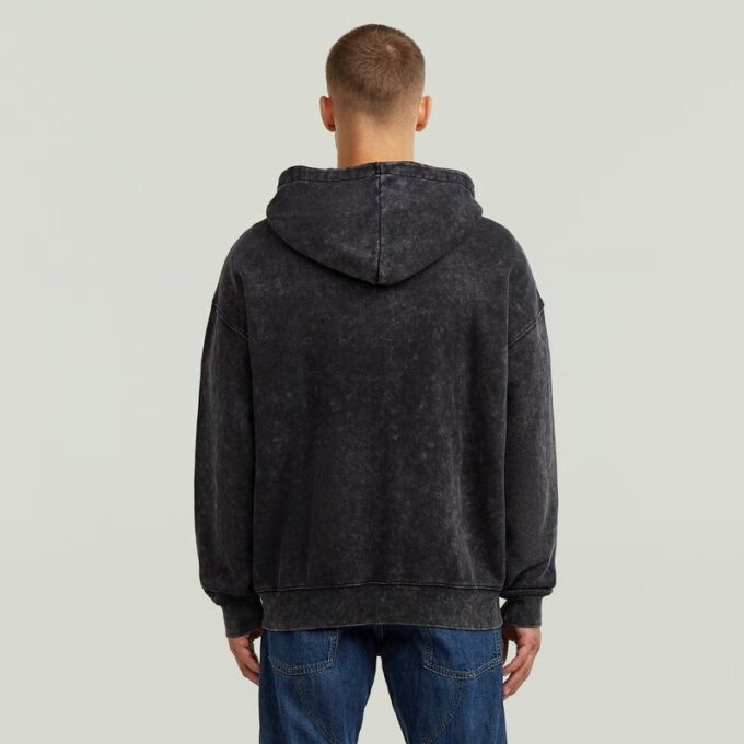 Washed Loose Full Zip Hoodie Washed Loose Full Zip Hoodie