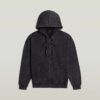 Washed Loose Full Zip Hoodie Washed Loose Full Zip Hoodie