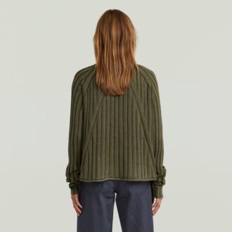 Washed Loose Turtle Knit