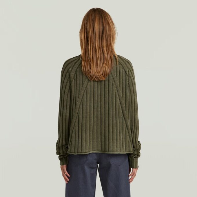 Washed Loose Turtle Knit
