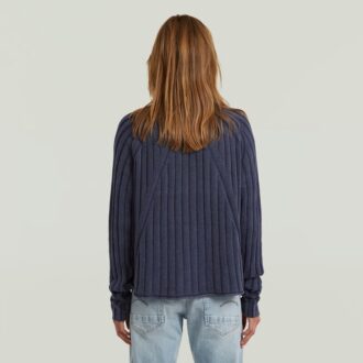 Washed Loose Turtle Knit