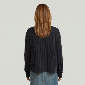 Washed Loose Turtle Knit