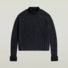 Washed Loose Turtle Knit