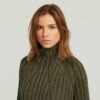 Washed Loose Turtle Knit
