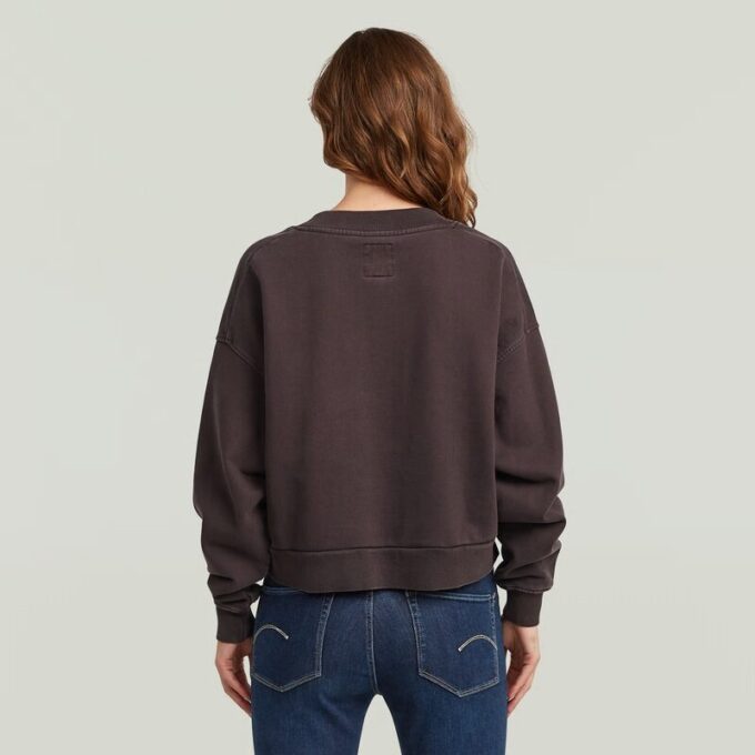 Washed Loose V Sweater