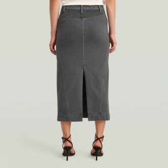 Washed Midi Sweater Skirt