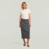 Washed Midi Sweater Skirt