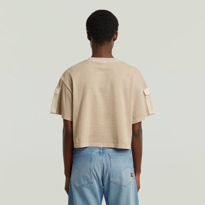 Washed Mix Boxy Cropped T-Shirt Washed Mix Boxy Cropped T-Shirt