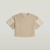 Washed Mix Boxy Cropped T-Shirt Washed Mix Boxy Cropped T-Shirt