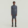 Washed Slim Rib Dress Washed Slim Rib Dress