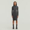Washed Slim Rib Dress Washed Slim Rib Dress