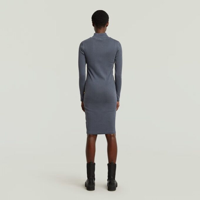 Washed Slim Rib Dress Washed Slim Rib Dress