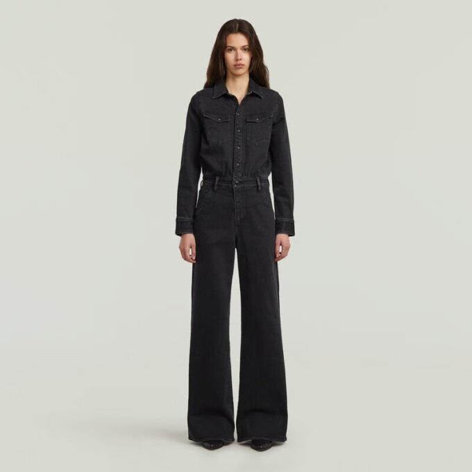 Western Wide Leg Jumpsuit Western Wide Leg Jumpsuit