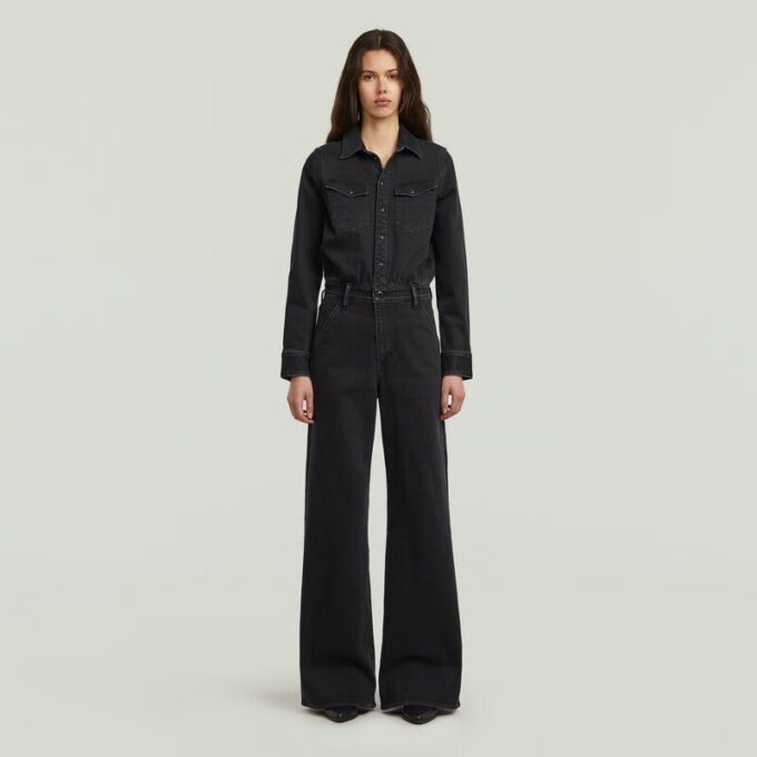 Western Wide Leg Jumpsuit Western Wide Leg Jumpsuit