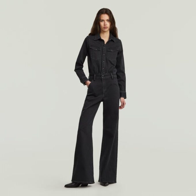 Western Wide Leg Jumpsuit Western Wide Leg Jumpsuit