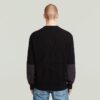 Woven Mix Knit Pullover