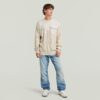 Woven Mix Knit Pullover