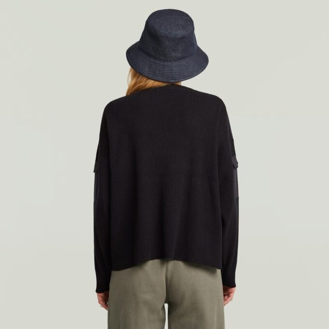 Woven Mix Ribbed Knit Woven Mix Ribbed Knit