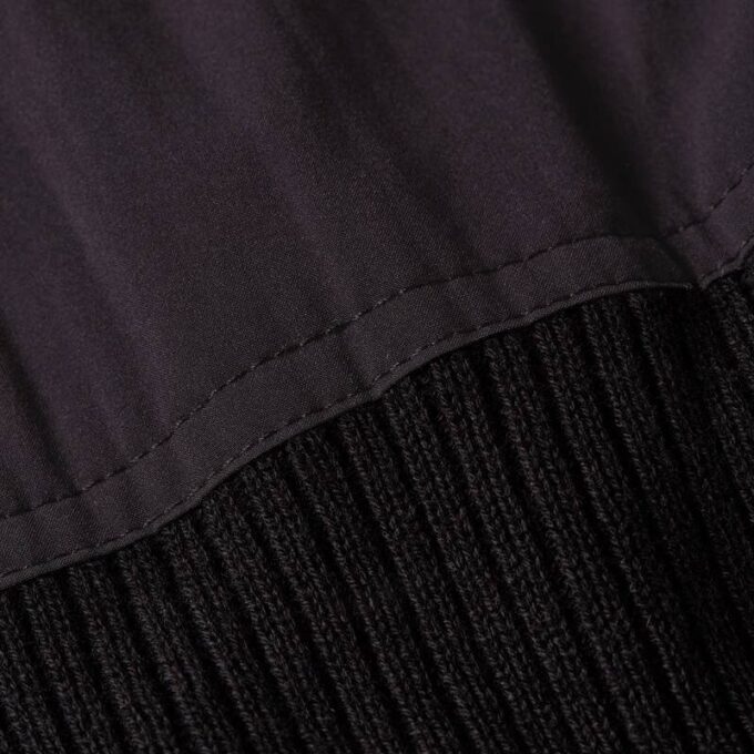 Woven Mix Ribbed Knit Woven Mix Ribbed Knit