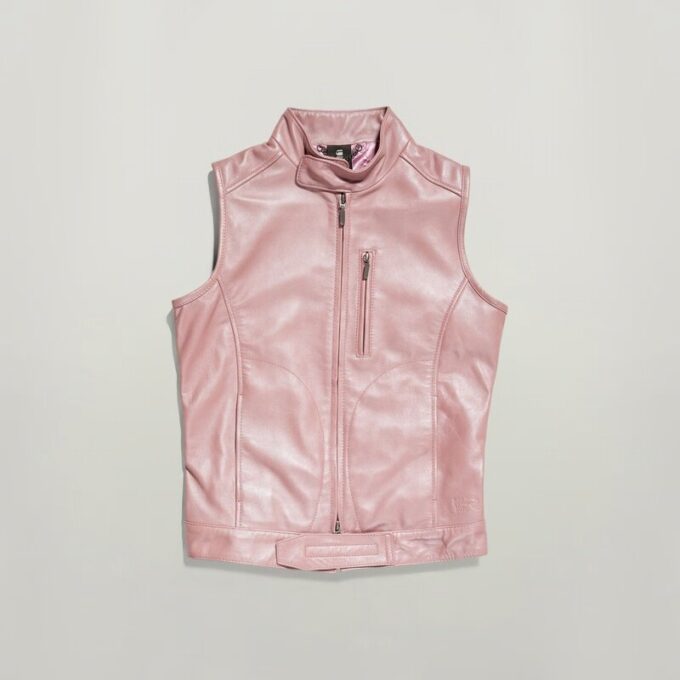 Y2K Leather Vest